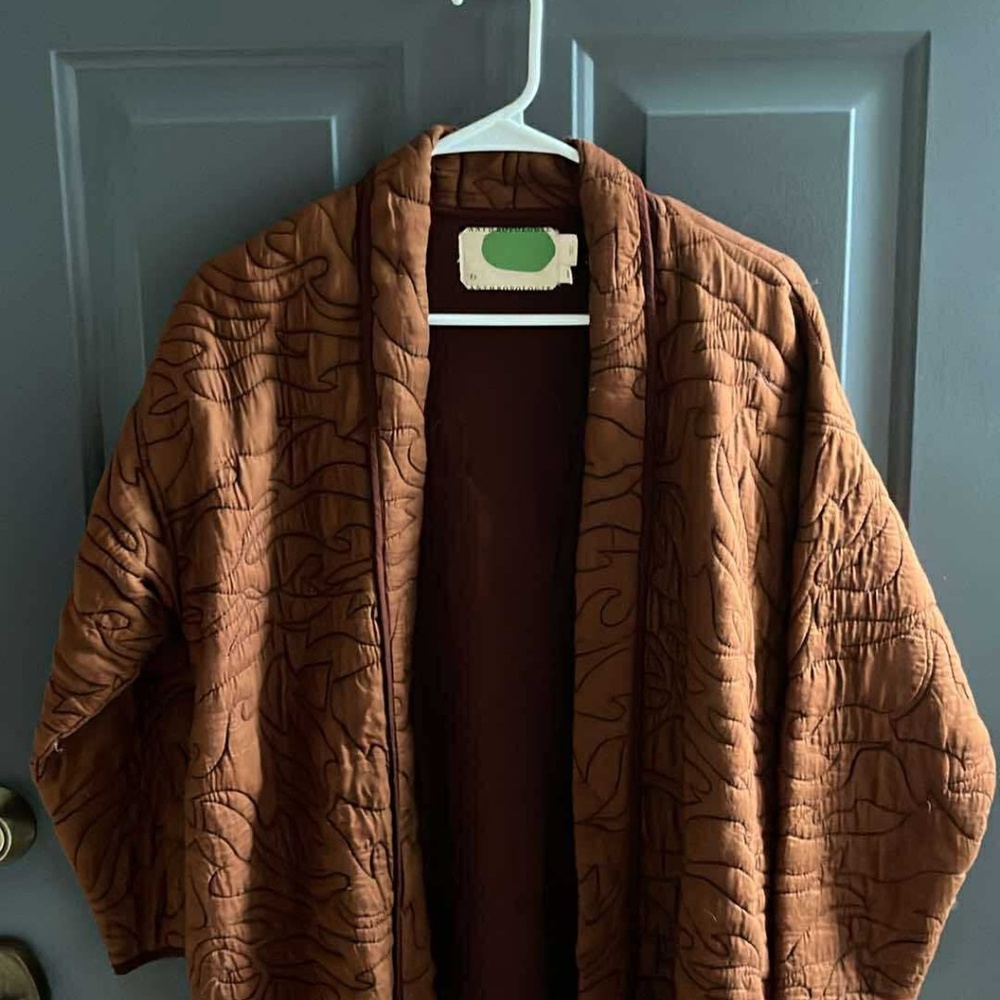 Anthropologie Quilted Kimono Jacket (XSP)